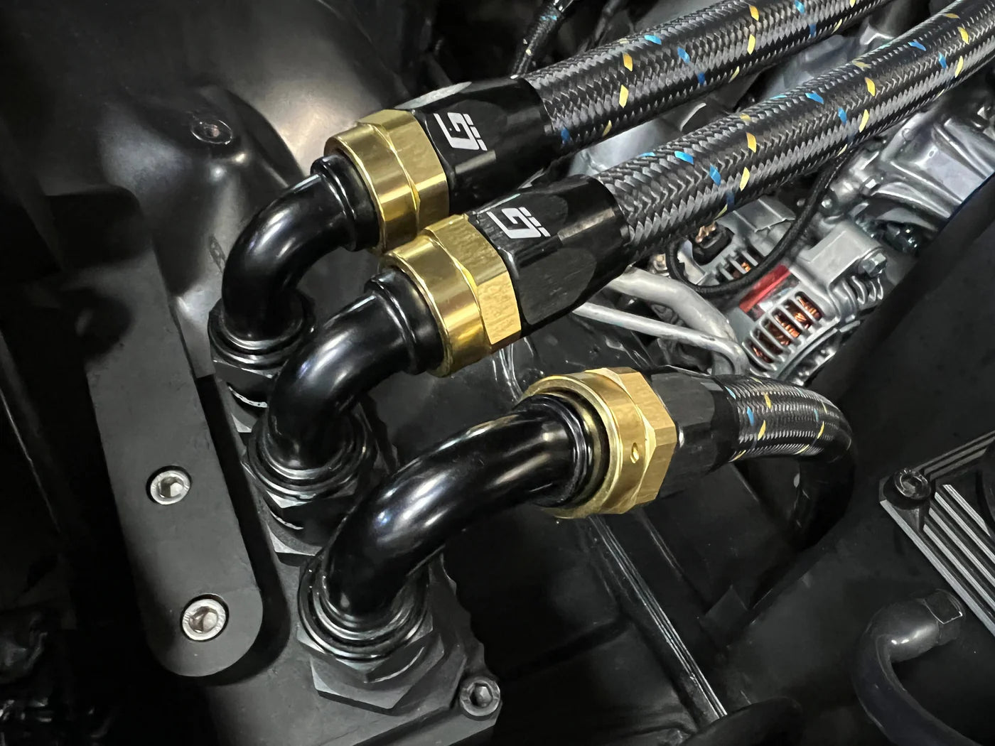 GREDDY - Black & Gold AN Hose End(s) ( Sold Individually )