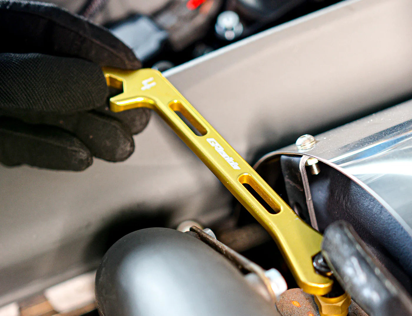GReddy Angled AN Wrenches - Gold Anodized - AN06