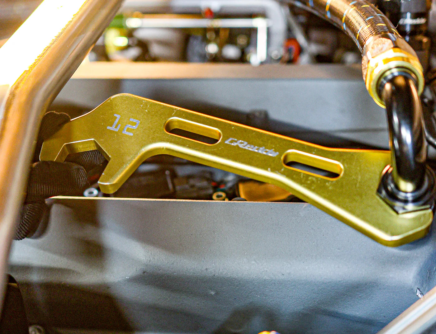 GReddy Angled AN Wrenches - Gold Anodized - AN06