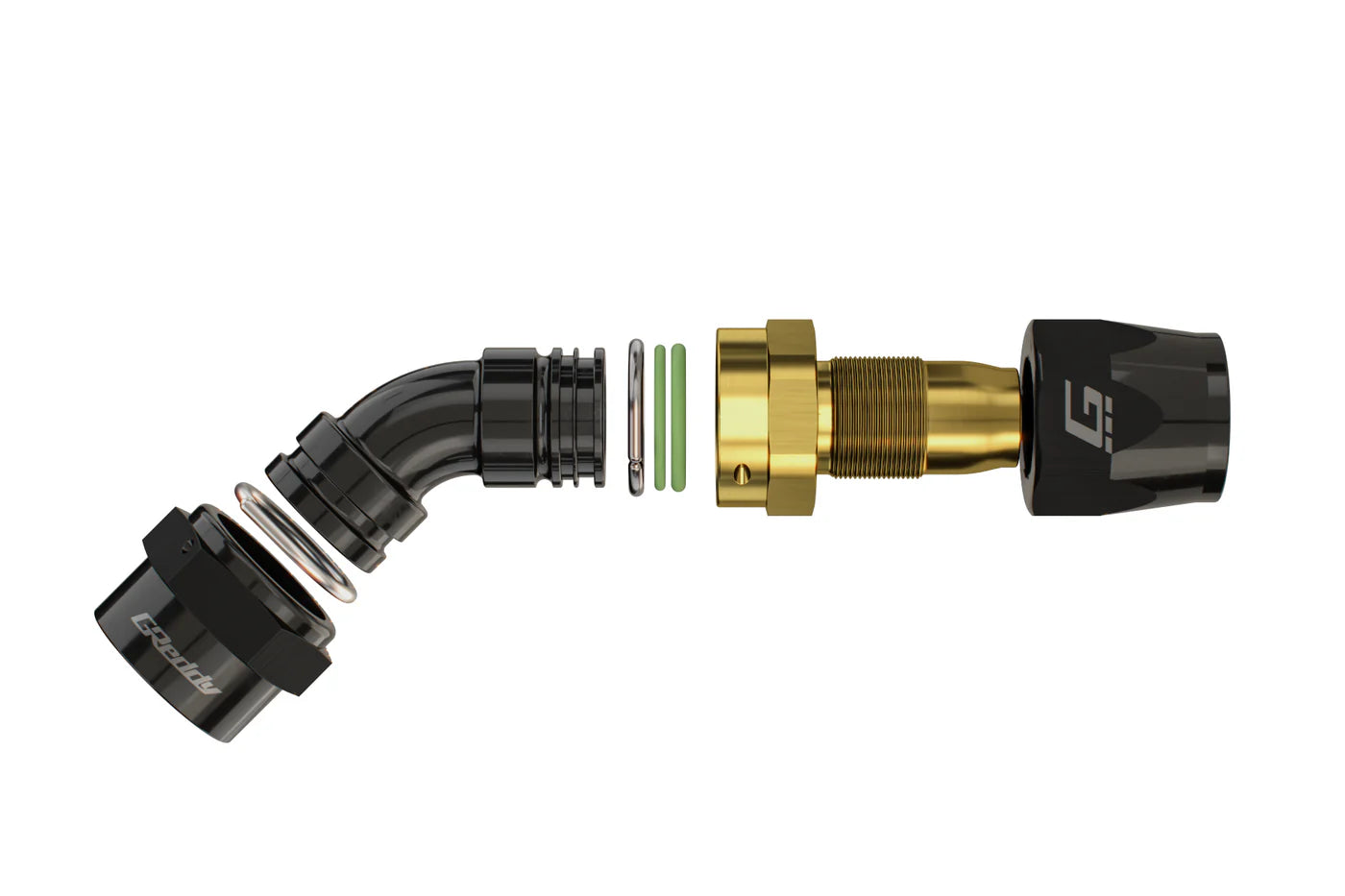 GREDDY - Black & Gold AN Hose End(s) ( Sold Individually )