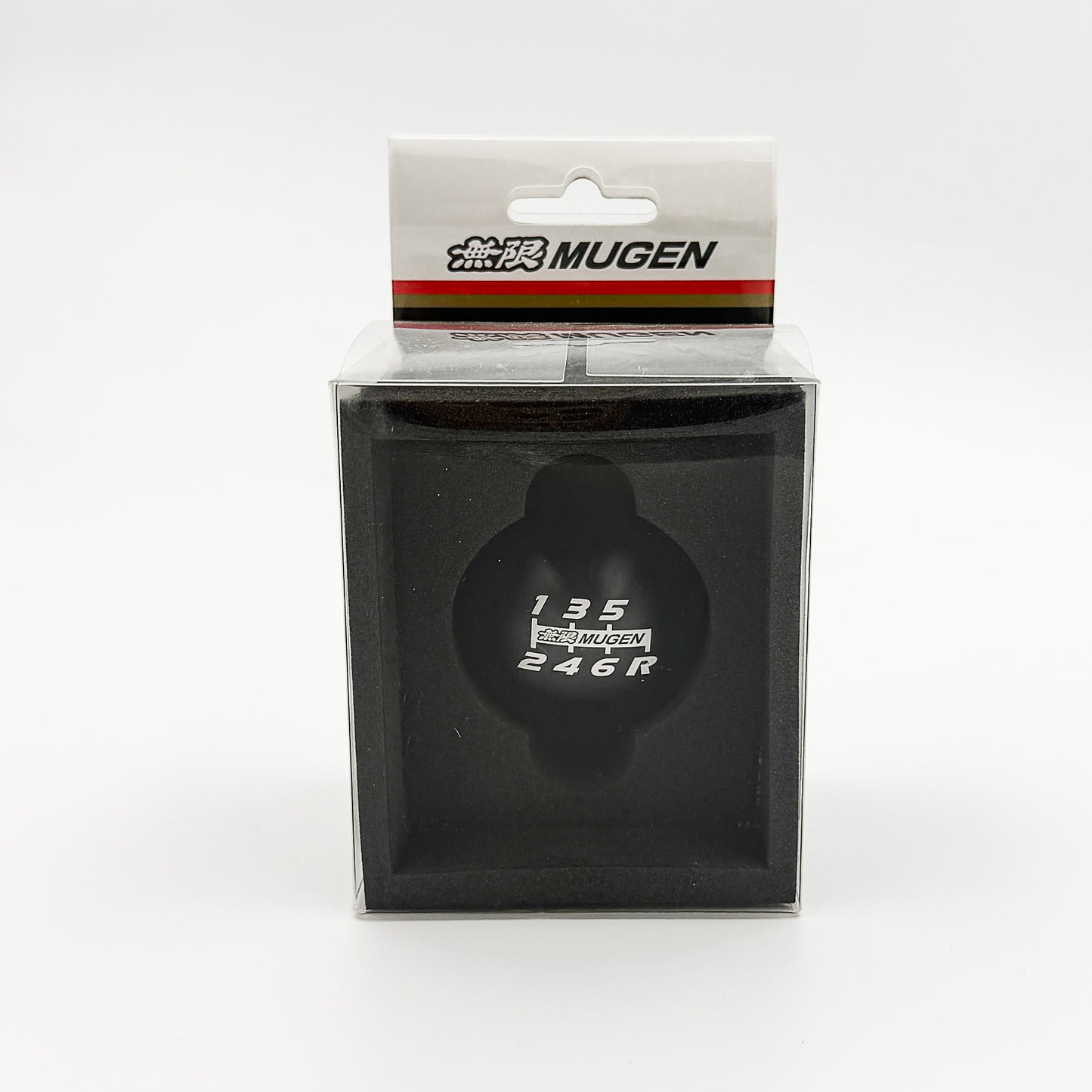 Mugen Spherical Shift Knob – Anodized (Red or Black) w/ Leather (6-Speed)