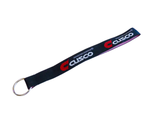 Cusco Keychain with Ring - Black Strap with Cusco Logo