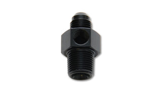 Vibrant -8AN Male to 3/8in NPT Male Union Adapter Fitting w/ 1/8in NPT Port