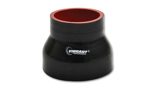 Vibrant 4 Ply Reducer Coupler 3in ID x 3.75in ID x 3in Long - Black