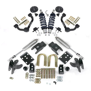 Ridetech 12290115 - Lowering System For 2015-2024 F-150 4WD Front Upper Control Arms Front Coil-Overs Flip Bracket Kit And Rear HQ Shocks And Hardware