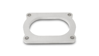 Vibrant T304 SS 4 Bolt Flange for 3.5in O.D. Oval tubing