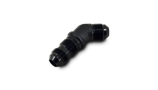 Vibrant -6AN Bulkhead Adapter 45 Degree Elbow Fitting - Anodized Black Only