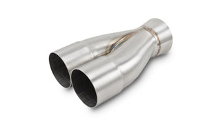Vibrant 2-1 SS Merge Collectors (2-1/2in Inlet Slipover ID 3in Outlet OD) - Sold Individually