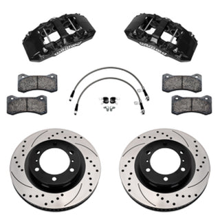 Wilwood 24-25 Toyota Tacoma Front Aero6-DM Big Brake Kit 13.38 In SRP Drilled Slotted Rotor/w Lines