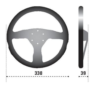 Sparco Steering Wheel 383 Suede Black