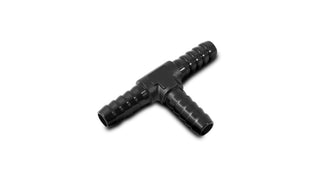 Vibrant 3/16in Barbed Tee Adapter - Black Anodized