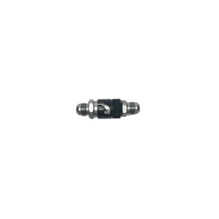 DeatschWerks 8AN Male Flare Quick Disconnect Dry Break Fitting - 2 Pieces Anodized Matte Black