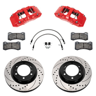 Wilwood 24-25 Toyota Tacoma Front Aero6-DM Big Brake Kit 13.38 In SRP Drilled Slotted Rotor/w Lines
