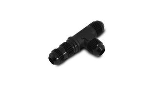 Vibrant -3AN Bulkhead Adapter Tee on Run Fittings - Anodized Black Only