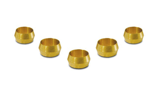 Vibrant 1/4in Brass Olive Inserts - 5pk