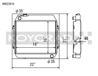 Koyo 68-72 Nissan Skyline L20 I6 MT (KGC10) Radiator (SK-C13 Required)