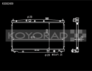 Koyo 11-16 Honda CR-Z 1.5L Hybrid (MT) / 09-14 Honda Fit (MT) Radiator