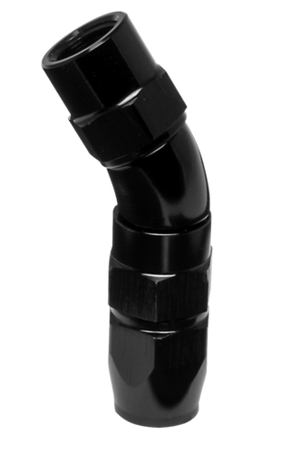 Vibrant -3AN 30 Degree High Flow Hose End Fitting for PTFE Lined Hose - Aluminum