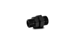 Vibrant -8AN to -6AN ORB Male to Male Union Adapter - Anodized Black