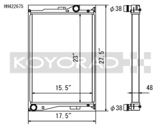 Koyo 01-06 BMW E46 M3 3.2L I6 Radiator