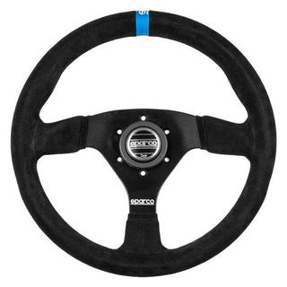 Sparco Steering Wheel 383 Suede Black w/ Logo
