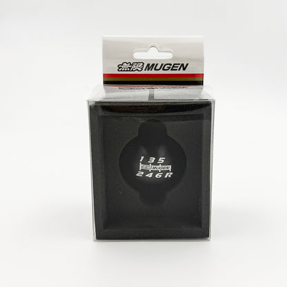 Mugen Spherical Shift Knob – Anodized (Red or Black) w/ Leather (6-Speed)