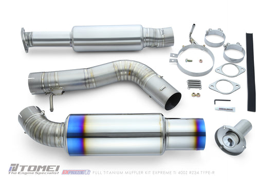 Tomei - FULL TITANIUM MUFFLER EXPREME Ti 400Z RZ34 - TYPE-R / Single  ( TB6090-NS21C )