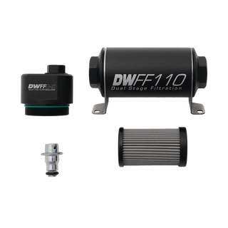 DeatschWerks DWFFR-X 110mm Billet Fuel Filter Regulator - 10 Micron