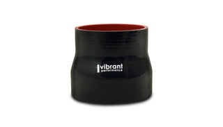 Vibrant 4 Ply Aramid Reducer Coupling 1.75in Inlet x 1.25 Outlet x 3in Length - Black