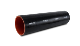 Vibrant 4 Ply Reinforced Silicone Straight Hose Coupling - 2.75in I.D. x 12in long (BLACK)