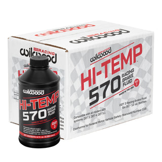 Wilwood 570 Brake Fluid - 6 Pack 12 oz Bottles