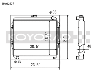 Koyo Toyota 84-95 Pickup 2WD/4WD/ 4Runner 2.4L I4 (22R/RE) MT Radiator *Will Not Fit 22RET*