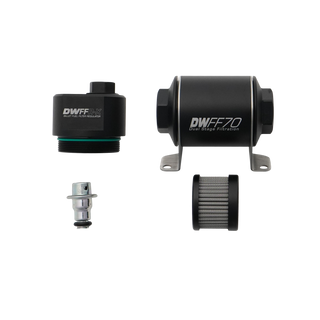 DeatschWerks DWFFR-X 70mm Billet Fuel Filter Regulator - 10 Micron