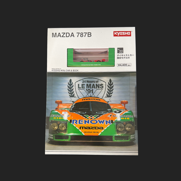 Kyosho Mini Car & Book No.22 — Mazda 787B #55 Le Mans 1991 Winner (1/64)