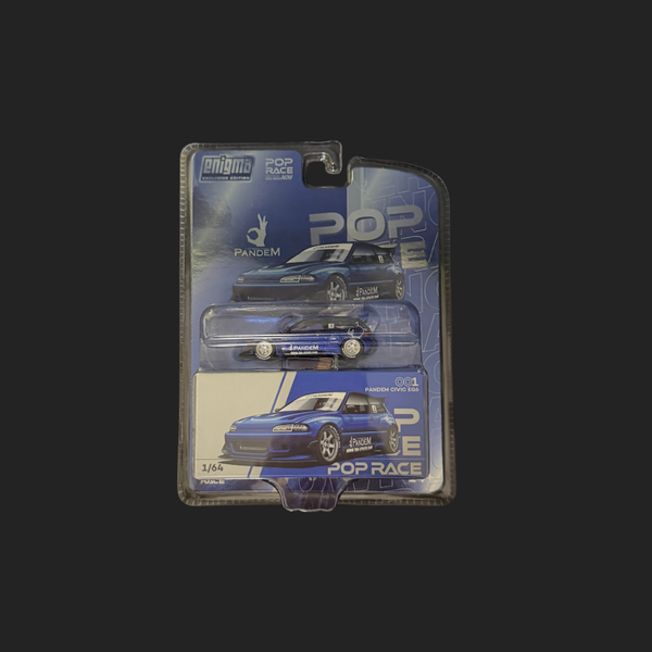 Pop Race × Enigma — Pandem Civic EG6 Metallic Blue v1.5 (PRE001)