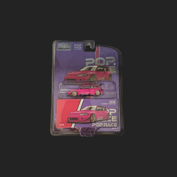 Pop Race × Enigma — Pandem Civic EG6 Pink (PRE008)