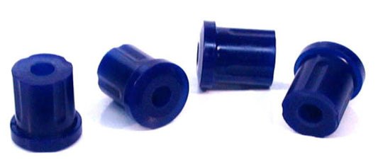 Four blue rubber bushings on a white background - SPF0039K