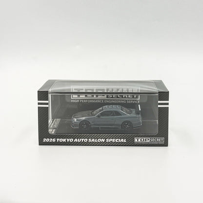 Tokyo Auto Salon 2026 Limited Nissan Skyline GT-R (R34) Gray Top secret